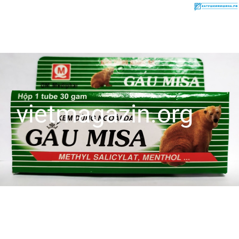 Вьетнамская мазь с медвежьей желчью (KEM XOA BOP - GAU MISA) 30 грамм