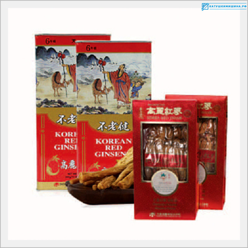 Корень красного Корейского Женьшеня Korean Red Ginseng (Южная Корея) 150 грамм