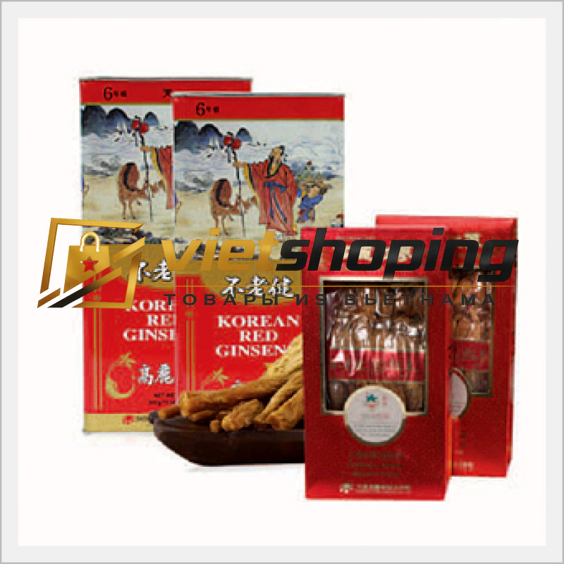 Корень красного Корейского Женьшеня Korean Red Ginseng (Южная Корея) 150 грамм