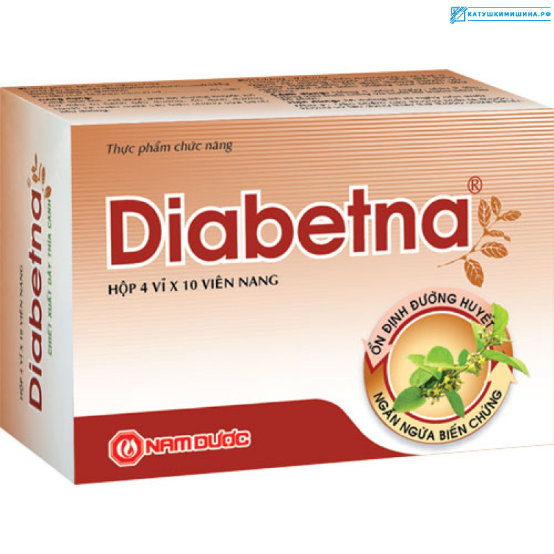Препарат Диабетна Diabetna 40 капсул Вьетнам