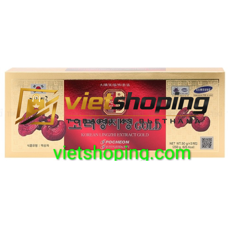 Экстракт из гриба Линчжи (Korean Lingzhi Extract Gold) Корея 250 гр 5 штук
