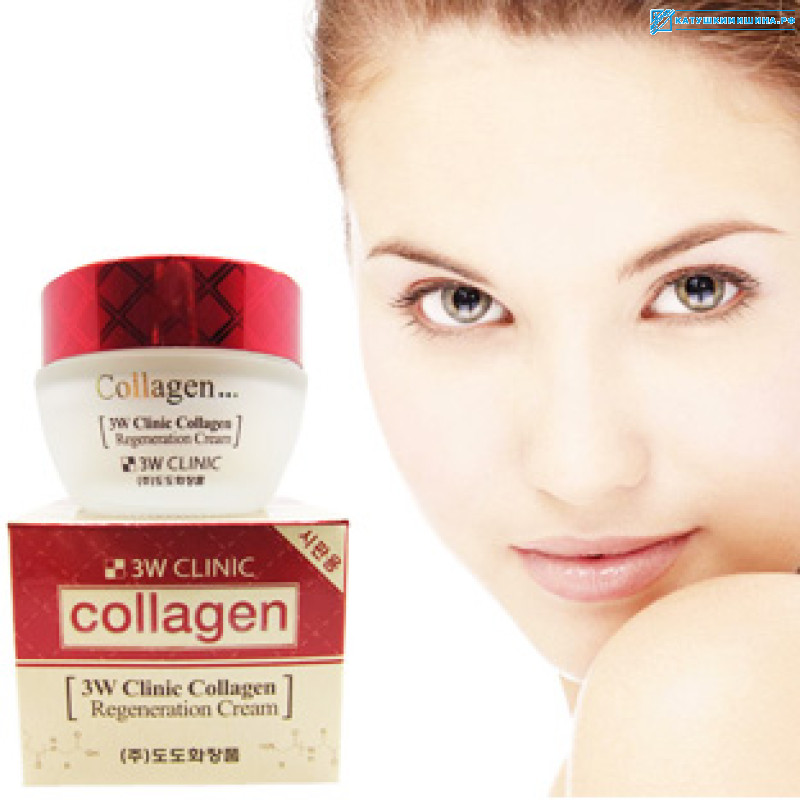 Подтягивающий крем для кожи вокруг глаз с коллагеном 3W CLINIC Collagen 35 гр Южная Корея
