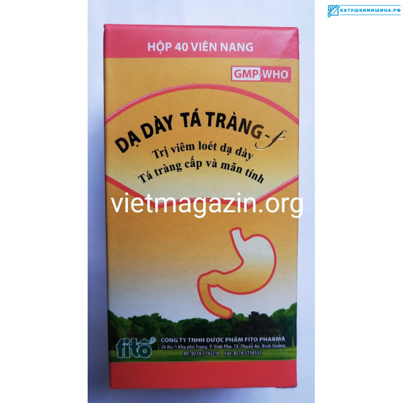 Лечение гастритов и язвенных болезней Da Day Ta Trang f 40 капсул