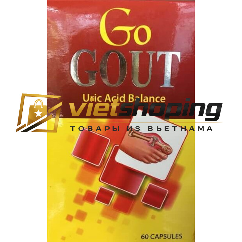 Функциональный продукт для лечения суставов и подагры GO GOUT Вьетнам