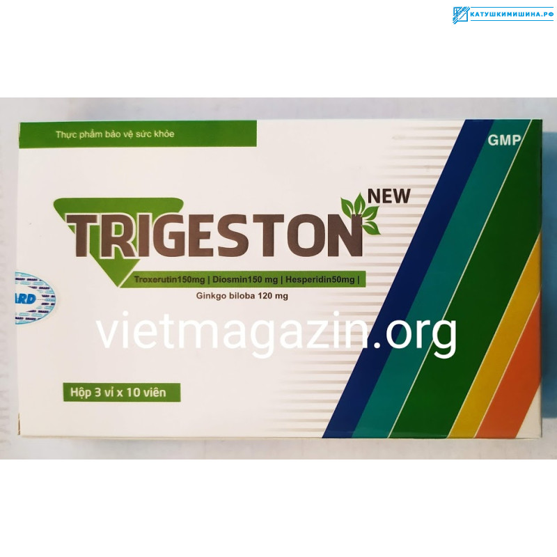 Вьетнамский препарат TRIGESTON 30 капсул для лечения вен