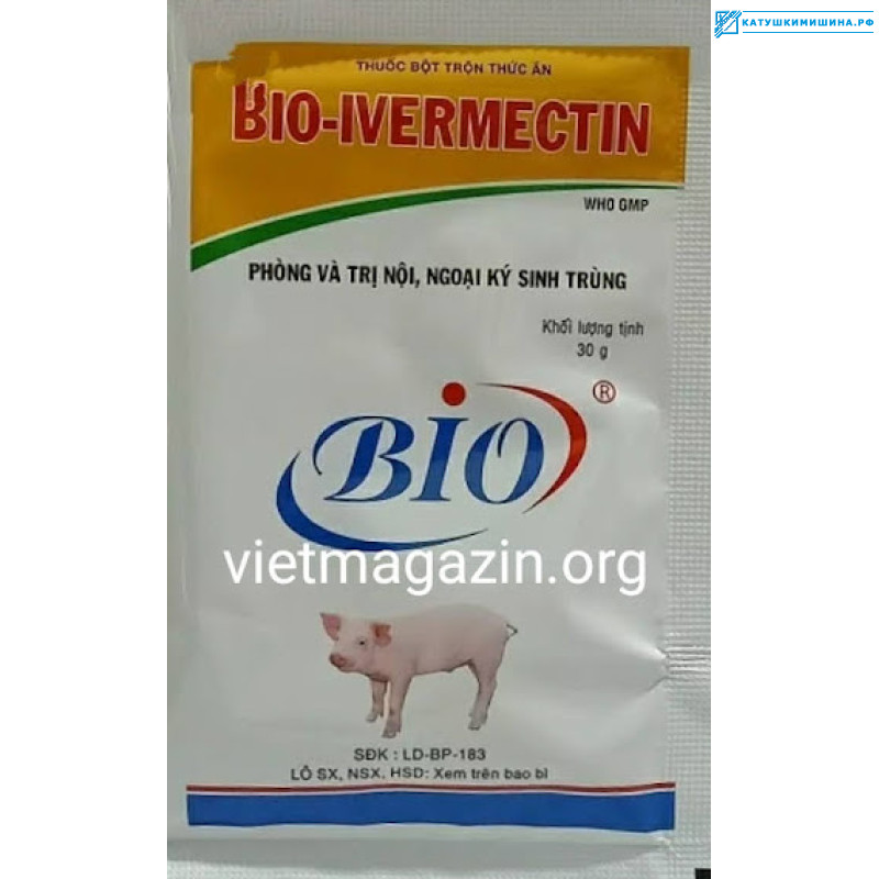 Препарат Bio Ivermectin 30 gr производство Вьетнам