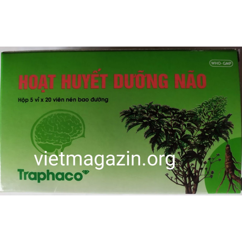 Препарат для сосудов Hoạt Huyet Duong Nao 100 капсул Вьетнам