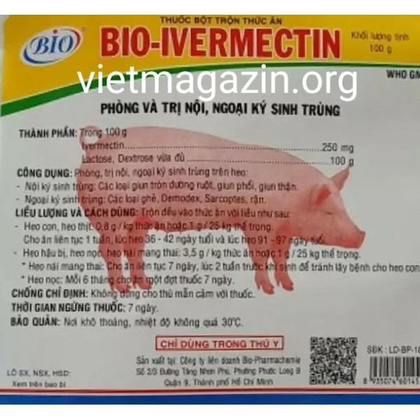 Bio Ivermectin 100 gr Вьетнам 250 ...